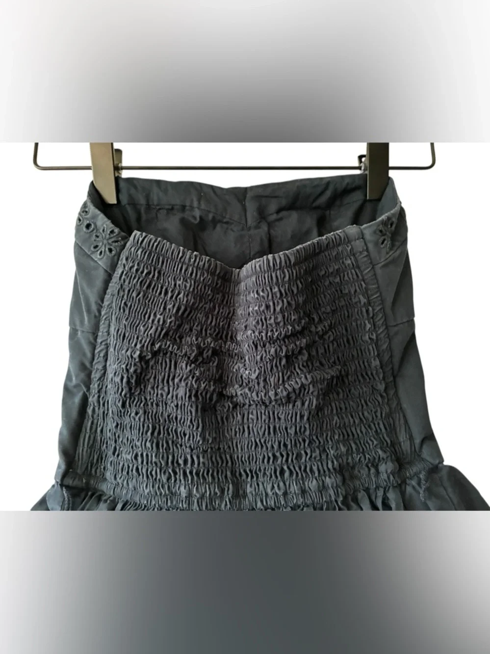 Hollister Navy Blue Eyelet Embroidery Dress - Picture 5 of 8